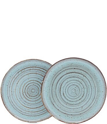 Image of Southern Living Astra Collection Glazed Stoneware Salad Plates, Set of 2