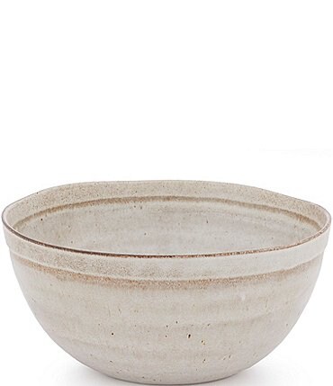 Image of Southern Living Astra Collection Glazed Stripe Serve Bowl - Boxed