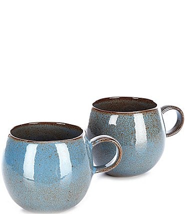 Image of Southern Living Astra Collection Glazed Belly Coffee Mugs, Set of 2