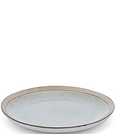 Image of Southern Living Astra Collection Glazed Stripe Round Serving Platter