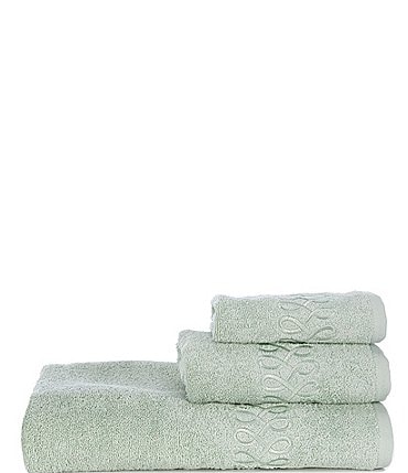 Image of Southern Living Aubrey Turkish Cotton Embroidered Bath Towels