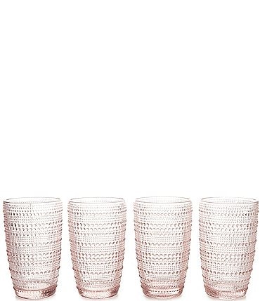Image of Southern Living 4-Piece Beaded Highball Glass Set