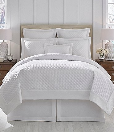 Image of Southern Living Belmont Diamond Patterned Quilt
