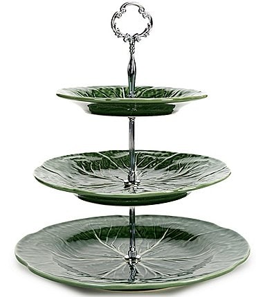 Image of Southern Living Cabbage 3-Tier Server