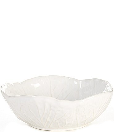 Image of Southern Living Cabbage White Cereal Bowl