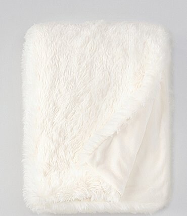 Image of Southern Living Canton Luxury Faux Fur Throw