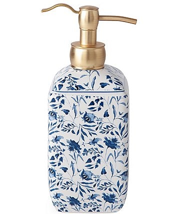 Image of Southern Living Charleston Collection Porcelain Lotion Pump Dispenser Bath Accessories