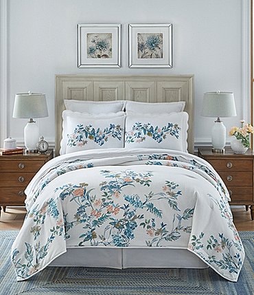 Image of Southern Living Classic Celestine Embroidered Comforter Mini Set