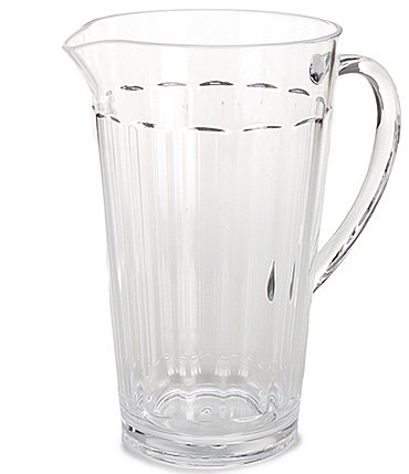 Image of Southern Living Clear Acrylic Ribbed Pitcher