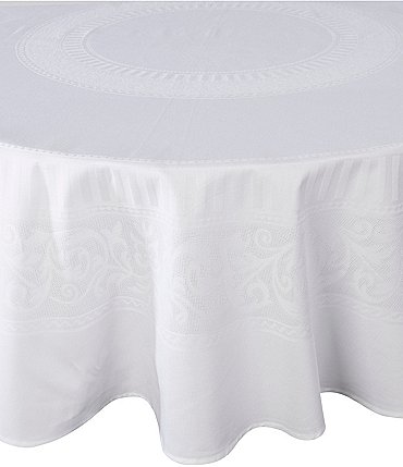 Image of Southern Living Damask Jacquard Round Tablecloth