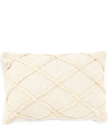 Image of Southern Living Diamond Embroidered Breakfast Pillow
