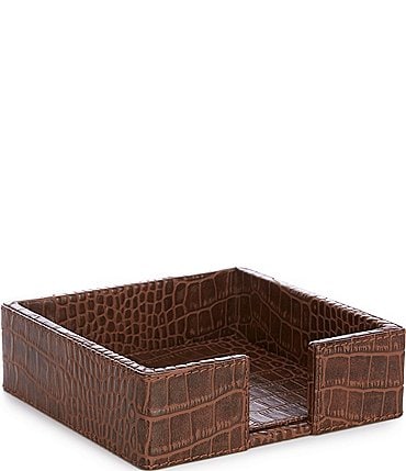 Image of Southern Living Faux Crocodile Napkin Holder