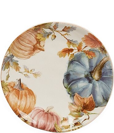Image of Southern Living Festive Fall Collection 4 Heirloom Pumpkin Accent Plate