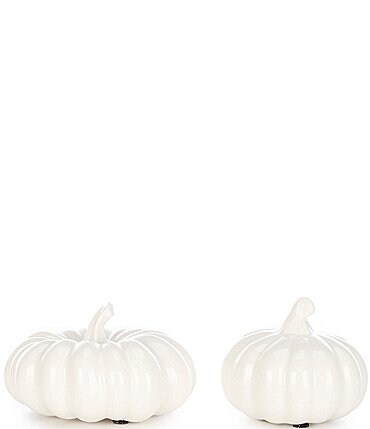 Image of Southern Living Festive Fall Collection Baby Boo White Pumpkins 2-Piece Set