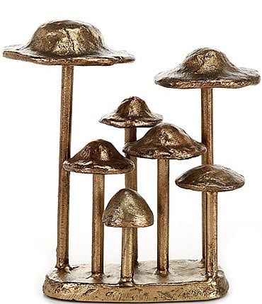 Image of Southern Living Festive Fall Collection Brass Finished Toadstool Figurine