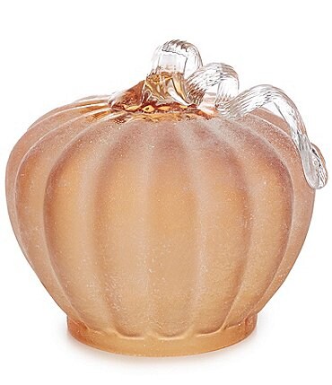 Image of Southern Living Festive Fall Collection Frosted Glass Pumpkin