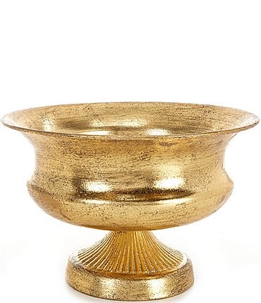 Image of Southern Living Festive Fall Collection Metal Footed Bowl