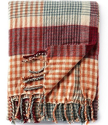 Image of Southern Living Festive Fall Collection Walcott Brushed Acrylic Throw