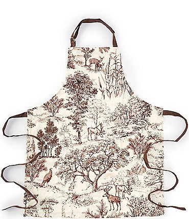 Image of Southern Living Festive Fall Woodland Toile Apron
