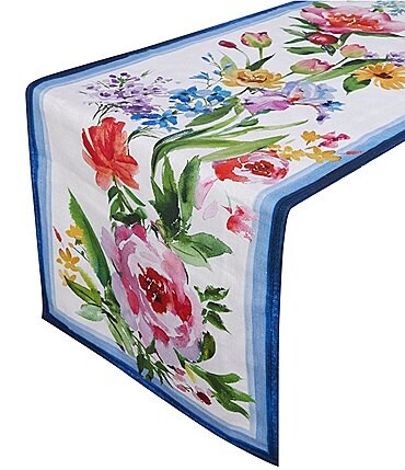 Image of Southern Living Floral Reversible Table Runner