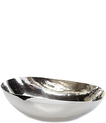 Image of Southern Living Hammered Oval Decorative Bowl