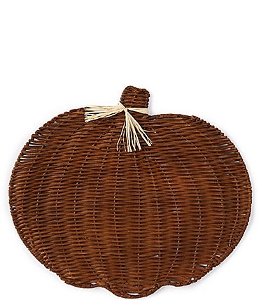 Image of Southern Living Harvest Collection Pumpkin Woven Placemat