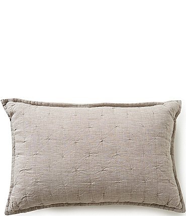 Image of Southern Living Heirloom Quilted Linen Breakfast Pillow