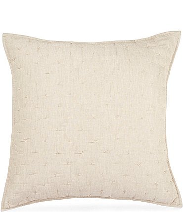 Image of Southern Living Heirloom Quilted Linen Euro Sham