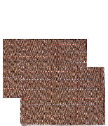 Image of Southern Living Herringbone Embroidery Placemats, Set of 2