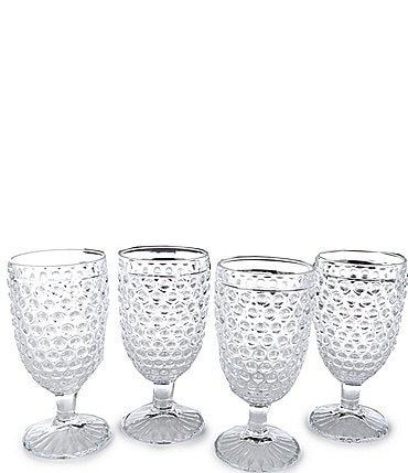 Image of Southern Living Hobnail Glass Goblets, Set of 4