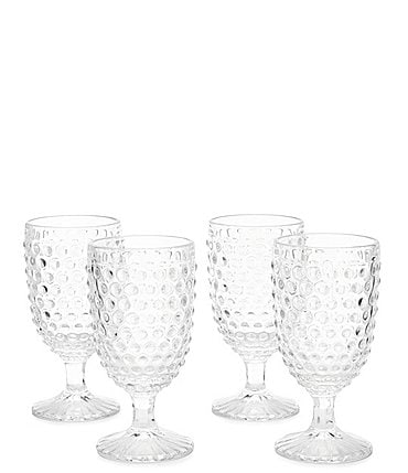Image of Southern Living Festive Fall Collection Hobnail Goblet Set of 4