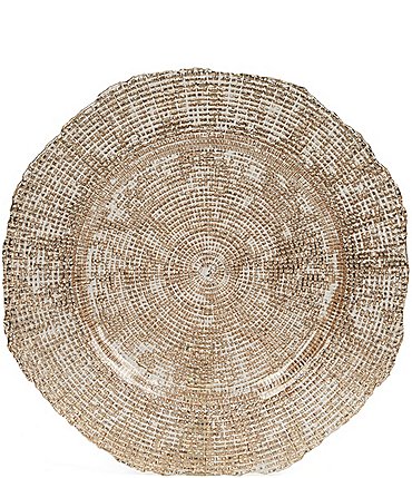 Image of Southern Living Holiday 13" Infinity Glitter Charger Plate