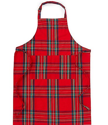 Image of Southern Living Holiday Red Plaid Apron