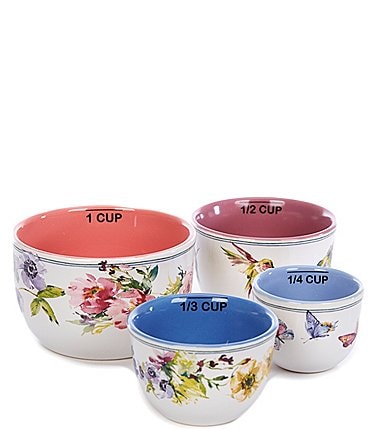 Image of Southern Living Hummingbird Set of 4 Measuring Cups - Boxed
