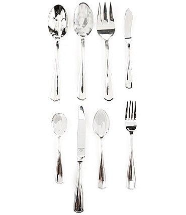 Image of Southern Living Leigh 45-Piece Stainless Steel Flatware Set