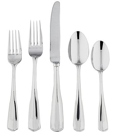 Image of Southern Living Leigh 45-Piece Stainless Steel Flatware Set