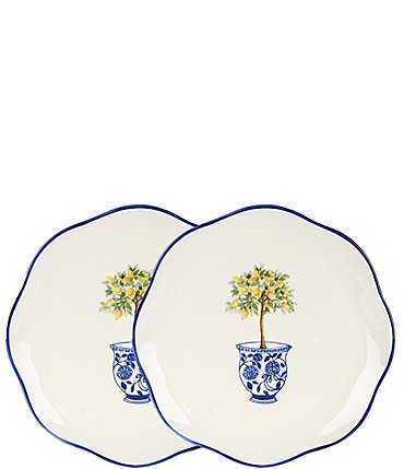 Image of Southern Living Lemon Accent Plates, Set of 2