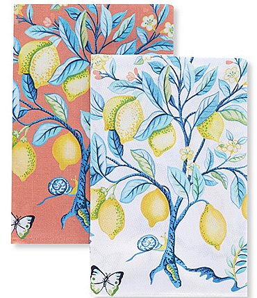 Image of Southern Living Lemon Spring Kitchen Towels,  Set of 2