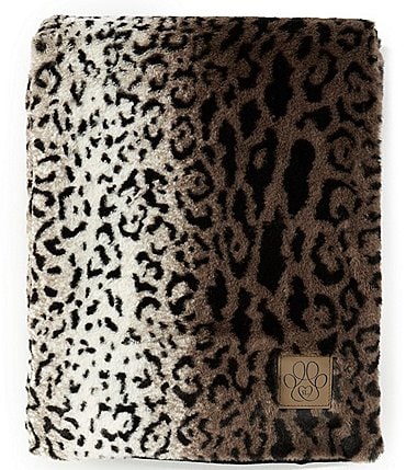 Image of Southern Living Leopard Faux Fur Pet Throw