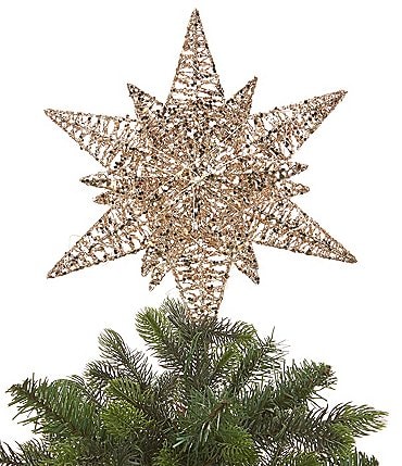 Image of Southern Living Miracle & Wonder Collection Pre-Lit Glittered Star Tree Topper