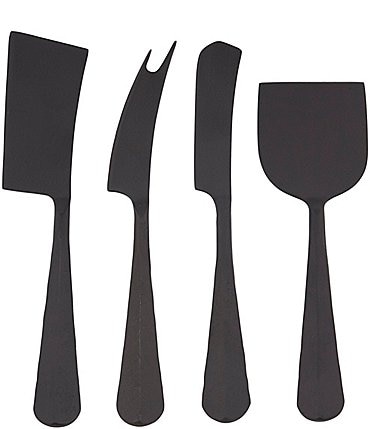 Image of Southern Living New Slate Black Cheese Knives Set of 4