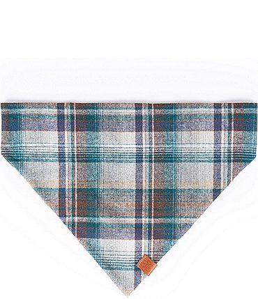 Image of Southern Living Reversible Blue Plaid Pet Bandana