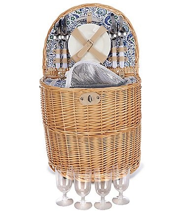 Image of Southern Living Round Trolley Picnic Basket