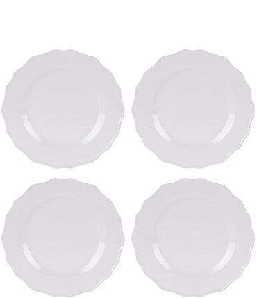 Image of Southern Living Scallop Melamine Dinner Plates, Set of 4