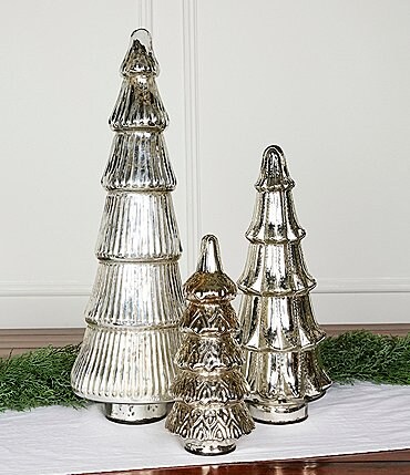 Image of Southern Living Silver Mercury Glass Tree with LED Lighting