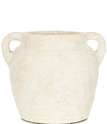 Image of Southern Living Simplicity Collection Antiqued Terracotta Handled Vase