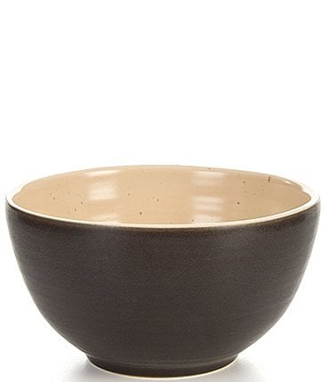 Image of Southern Living Simplicity Collection Black & Cream Speckled Cereal Bowl