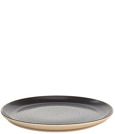 Image of Southern Living Simplicity Collection Black & Cream Speckled Dinner Plate