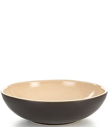 Image of Southern Living Simplicity Collection Black & Cream Speckled Pasta/Soup Bowl