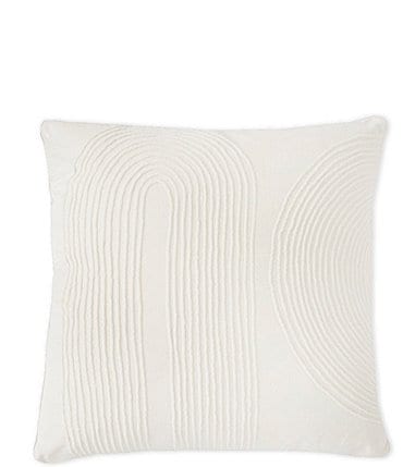 Image of Southern Living Simplicity Collection Ivory Combed Velvet Square Pillow